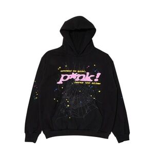 Sp5der Hoodie Black and P*nk. Brand new! Size Medium